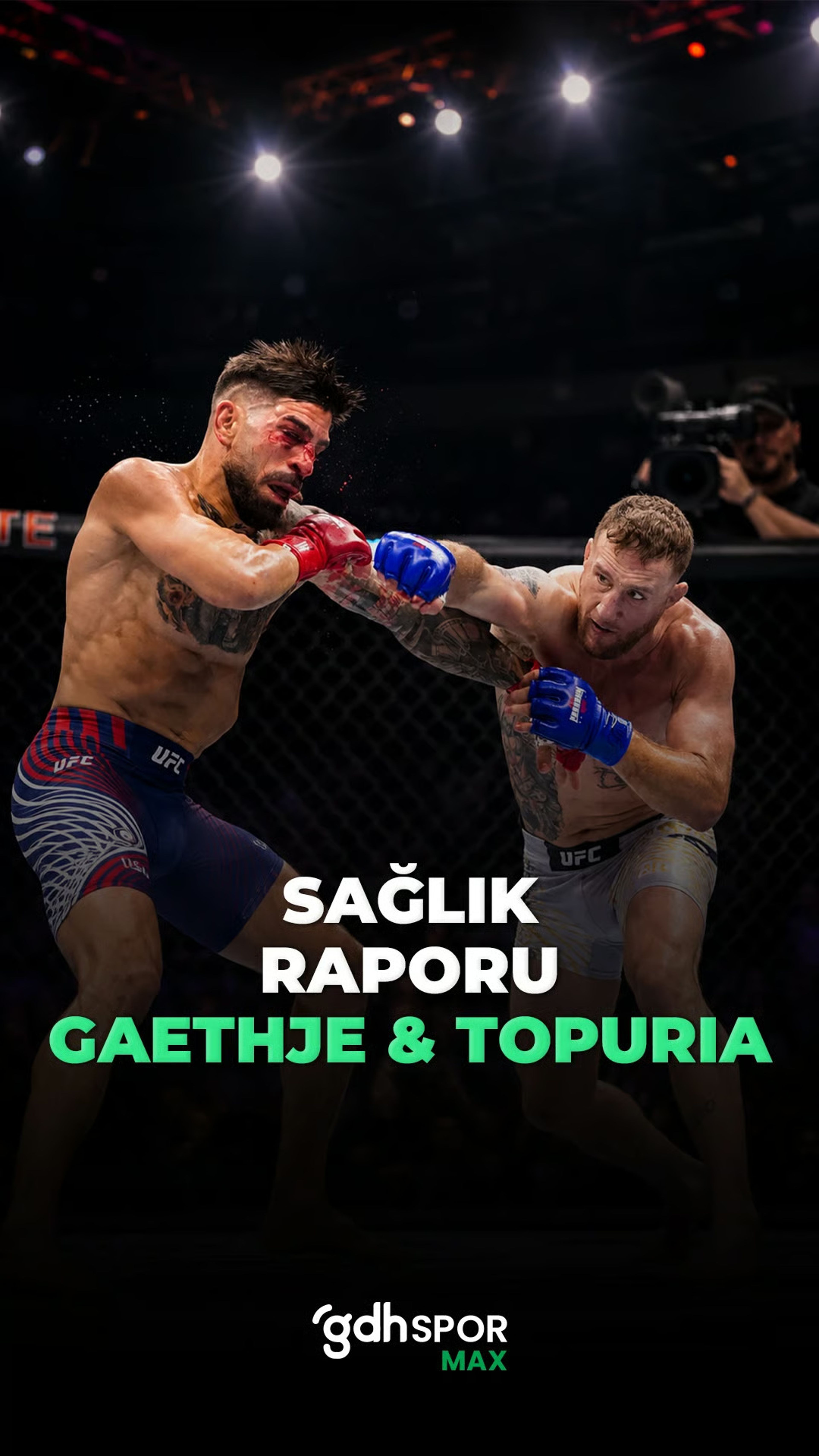 Sağlık raporu: Topuria ve Gaethje'ye tıbbi men