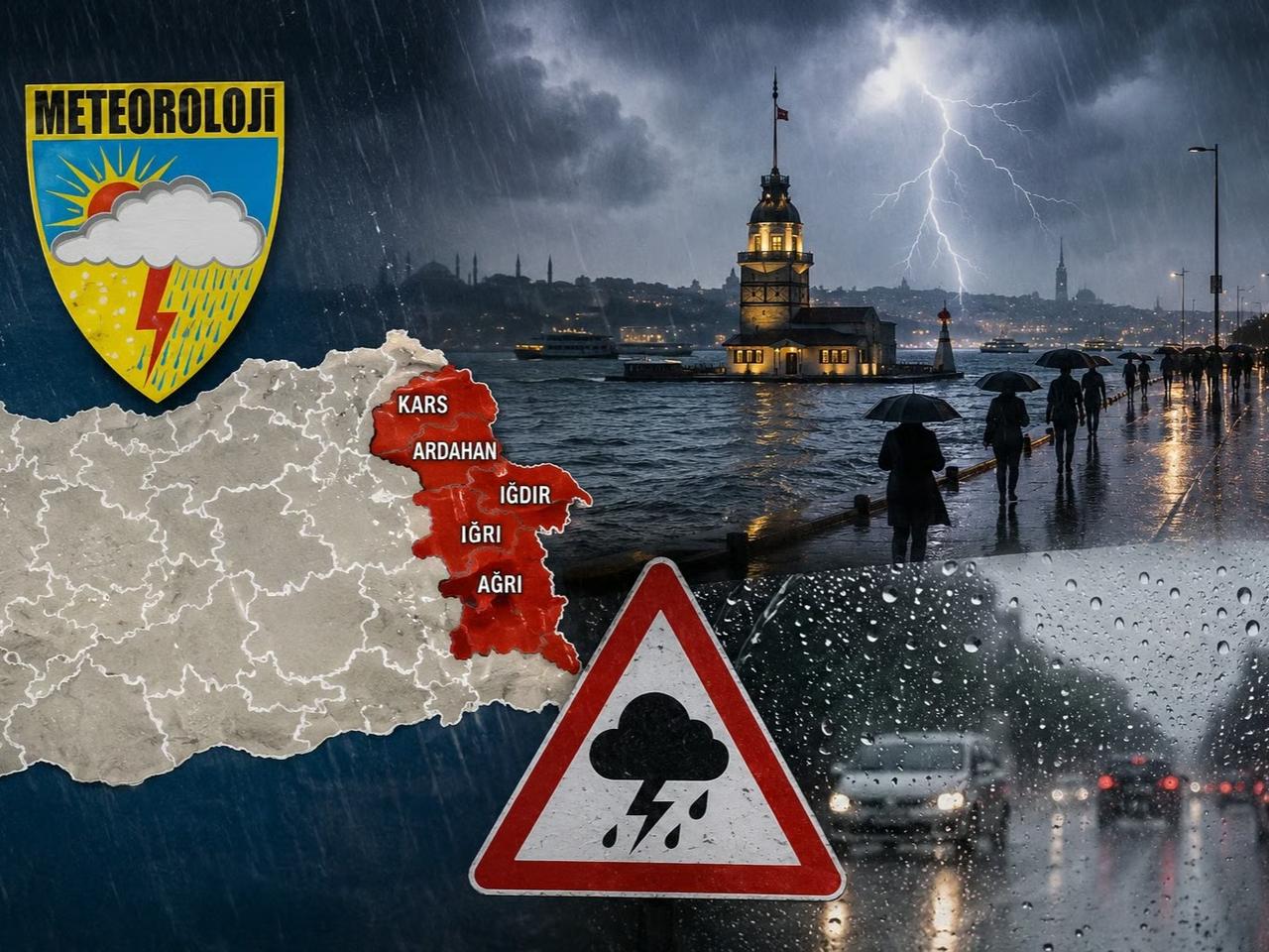 İstanbul'a gök gürültülü sağanak için tarih verildi!