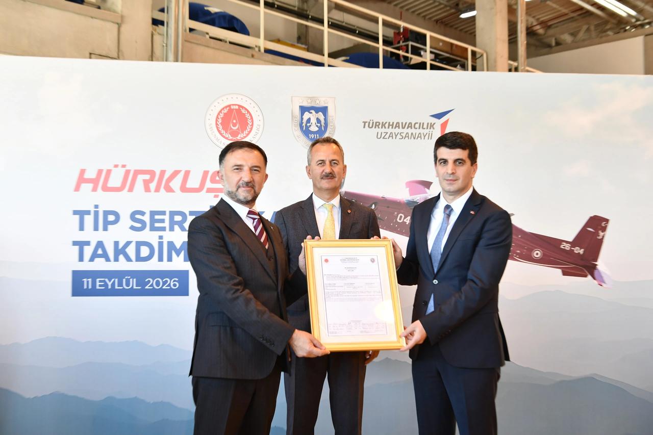 HÜRKUŞ-II, Türkiye'nin ilk millî Askerî Tip Sertifikasını aldı