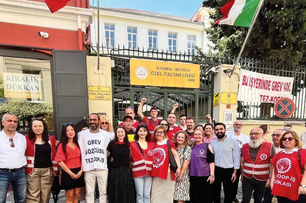 Özel İtalyan Lisesinde 123 günlük öğretmen grevi zaferle sonuçlandı