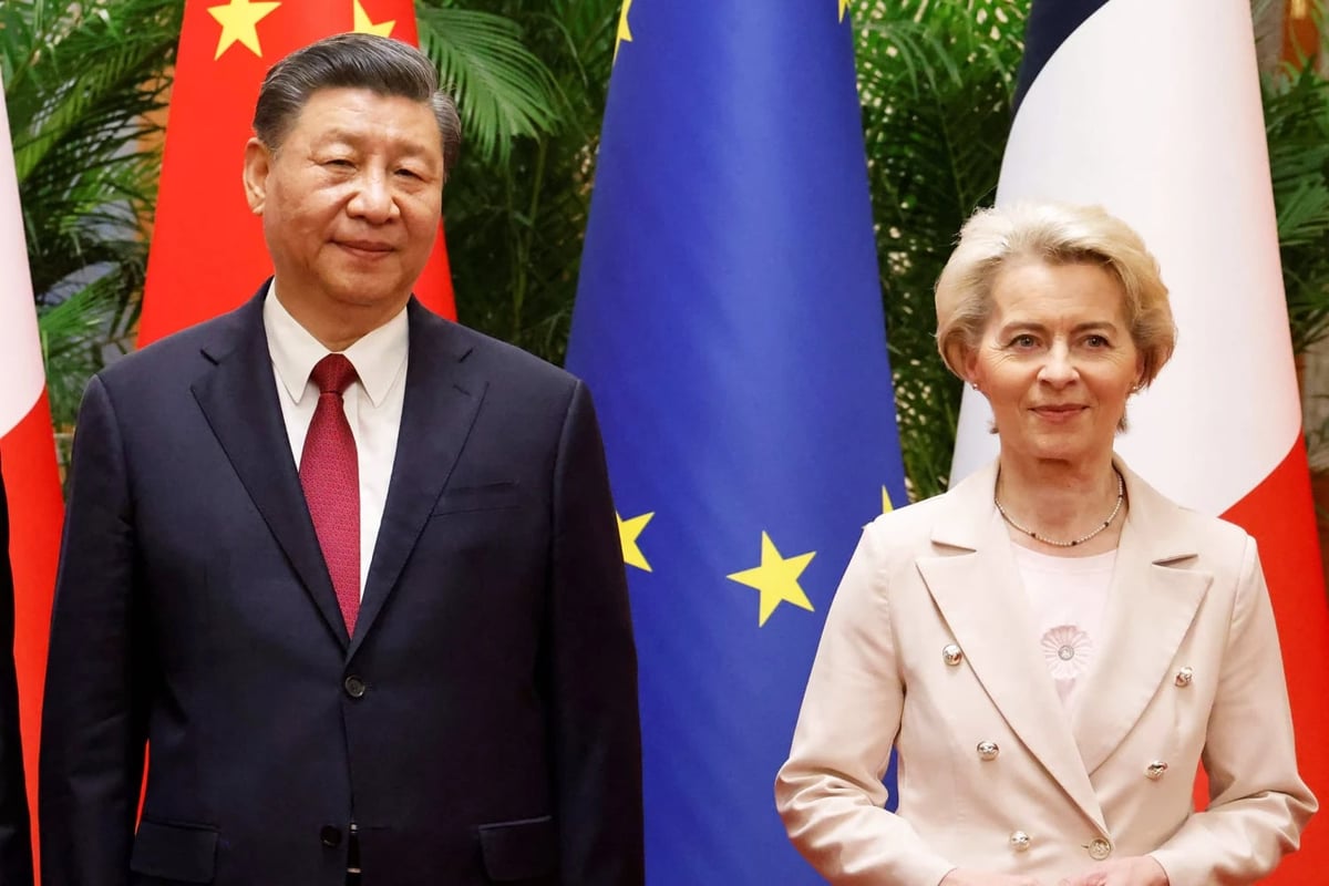 Çin Devlet Başkanı Xi Jinping ile AB Komisyonu Başkanı Ursula von der Leyen (2023) - Getty Images
