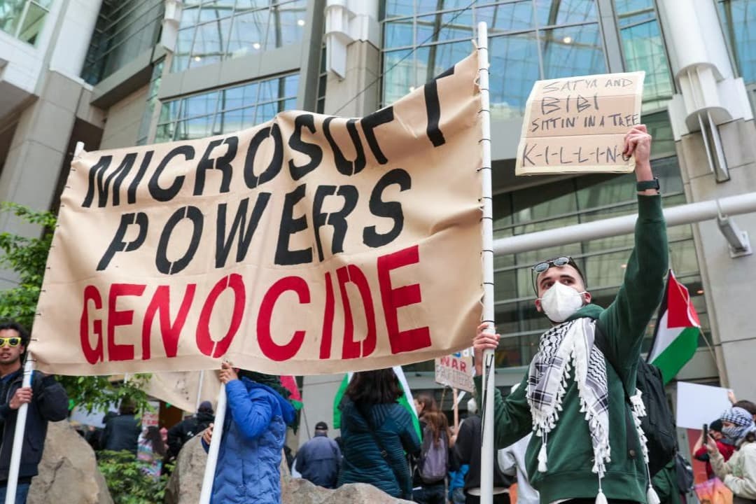 Microsoft'ta Gazze protestosu