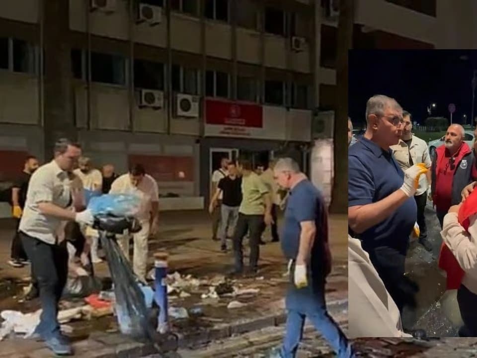 Başkan-işçi arasında çöp tartışması