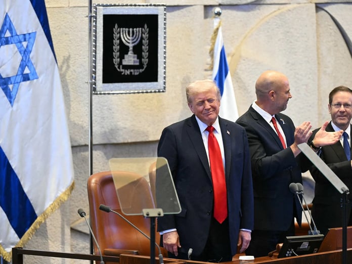 Trump Knesset'te dünyaya hitap etti