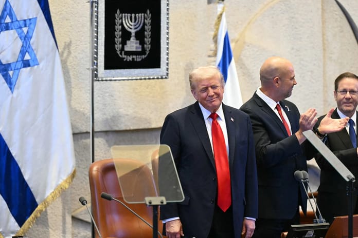 Trump Knesset'te dünyaya hitap etti