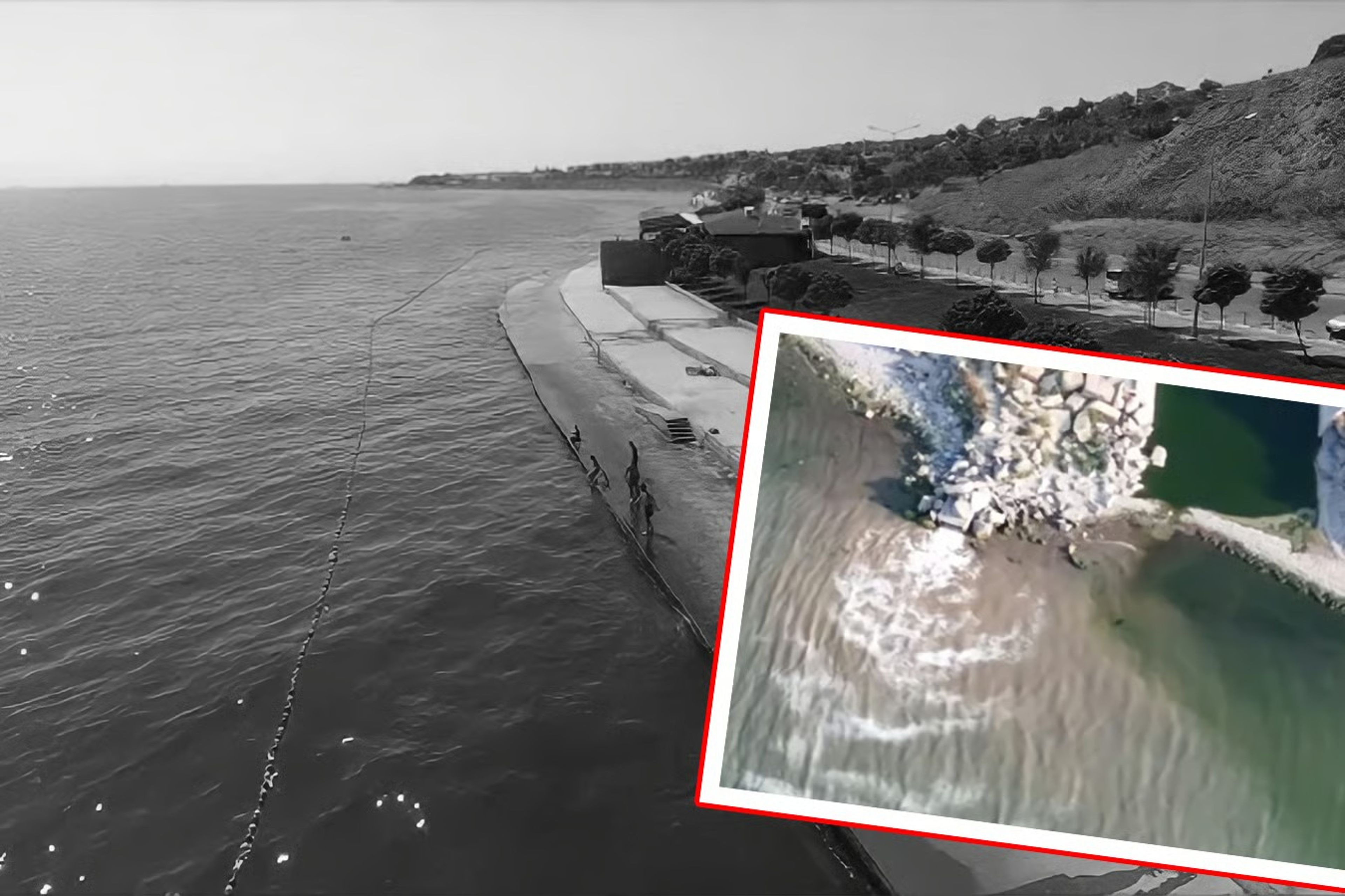 Beylikdüzü’nde korkunç görüntü: Kanalizasyon suyu denize karıştı