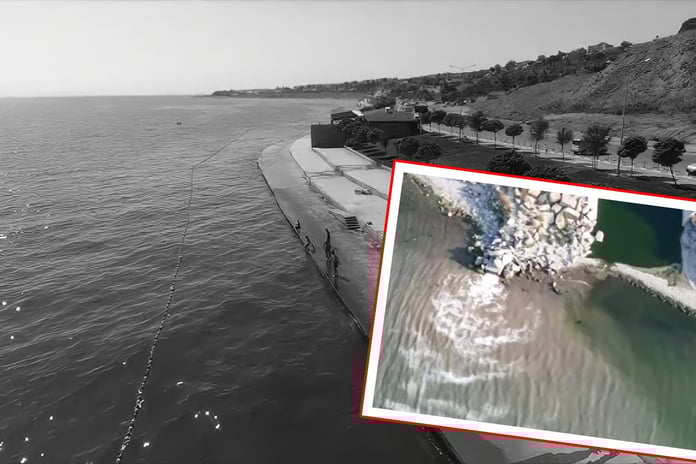 Beylikdüzü’nde korkunç görüntü: Kanalizasyon suyu denize karıştı