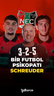 Nijmegen’e 3-2-5 oynatan psikopat: Schreuder