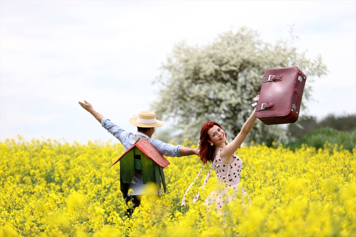 Trakya'da 'sarı selin' mevsimi: Fotoğraf tutkunları bölgeye akın etti 
