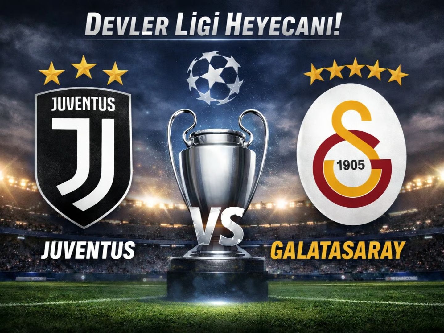 Juventus Galatasaray maçı saat kaçta, ne zaman? Şampiyonlar Ligi Juventus Galatasaray maçı canlı yayın hangi kanalda?