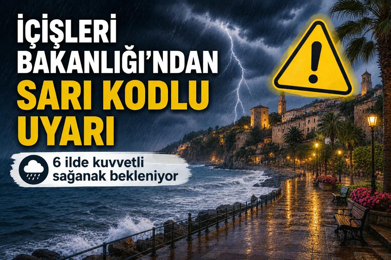 İçişleri Bakanlığı'nda sarı kodlu uyarı