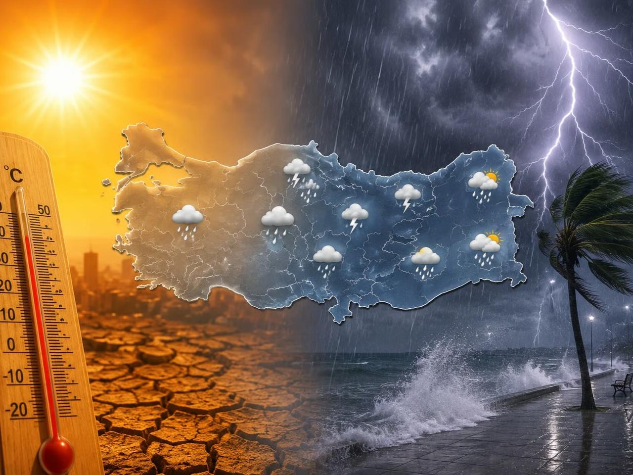 Meteoroloji tarih verdi: Sıcaklık düşüyor, rüzgar geliyor!
