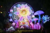 Çin'de "At Yılı Bahar Festivali" hazırlıkları kapsamında fener festivali düzenlendi