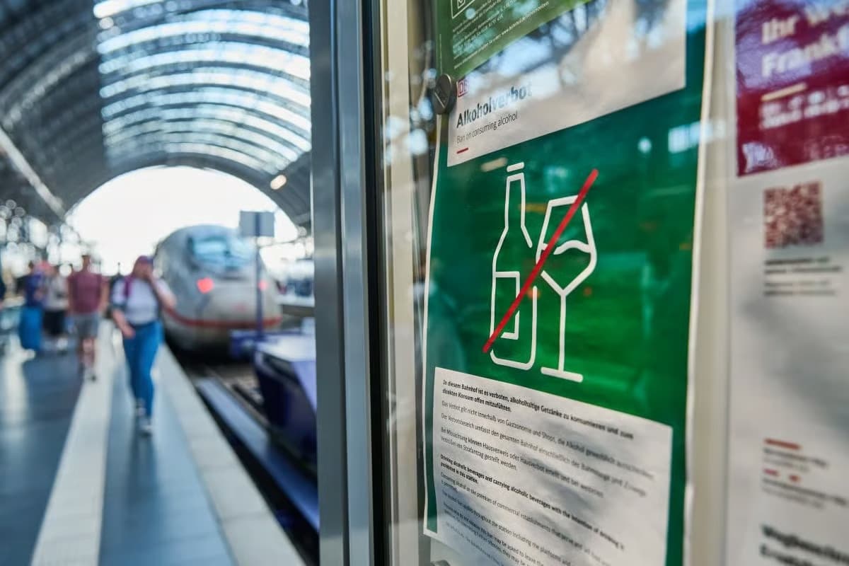 Almanya'da tren istasyonlarında alkol yasağı
