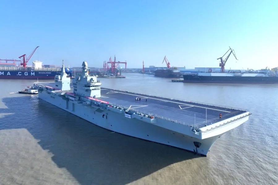 Type 076 Sichuan ilk deniz testlerinde