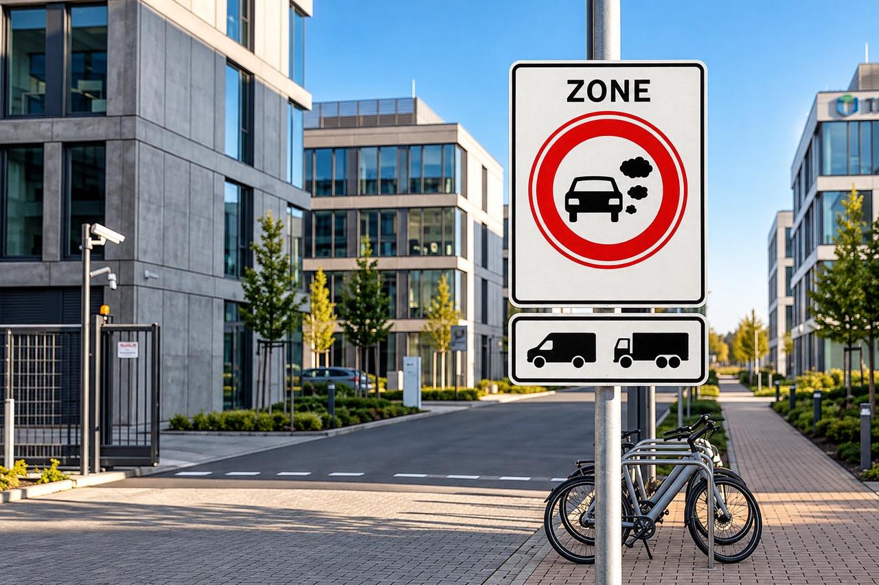 Hollanda sıfır emisyon bölgesi trafik levhası