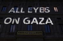 Yüzlerce insan Gazze için Milano'da toplandı