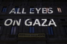 Yüzlerce insan Gazze için Milano'da toplandı