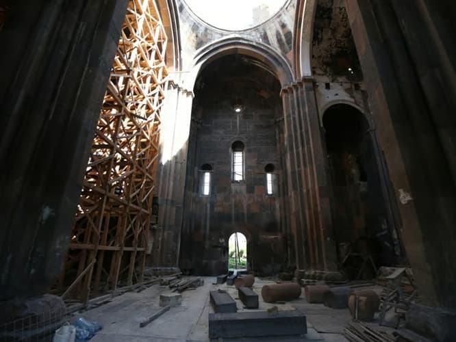 Anadolu'nun ilk fetih camisinde restorasyon sürüyor