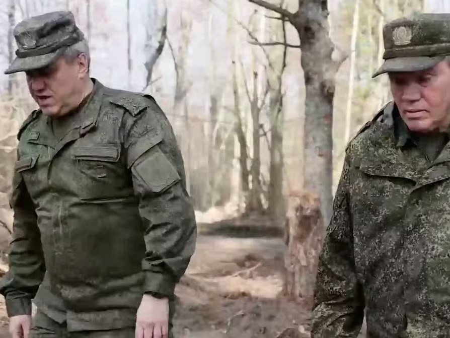 Russia’s Military Chief Gerasimov Inspects Troops in Ukraine
