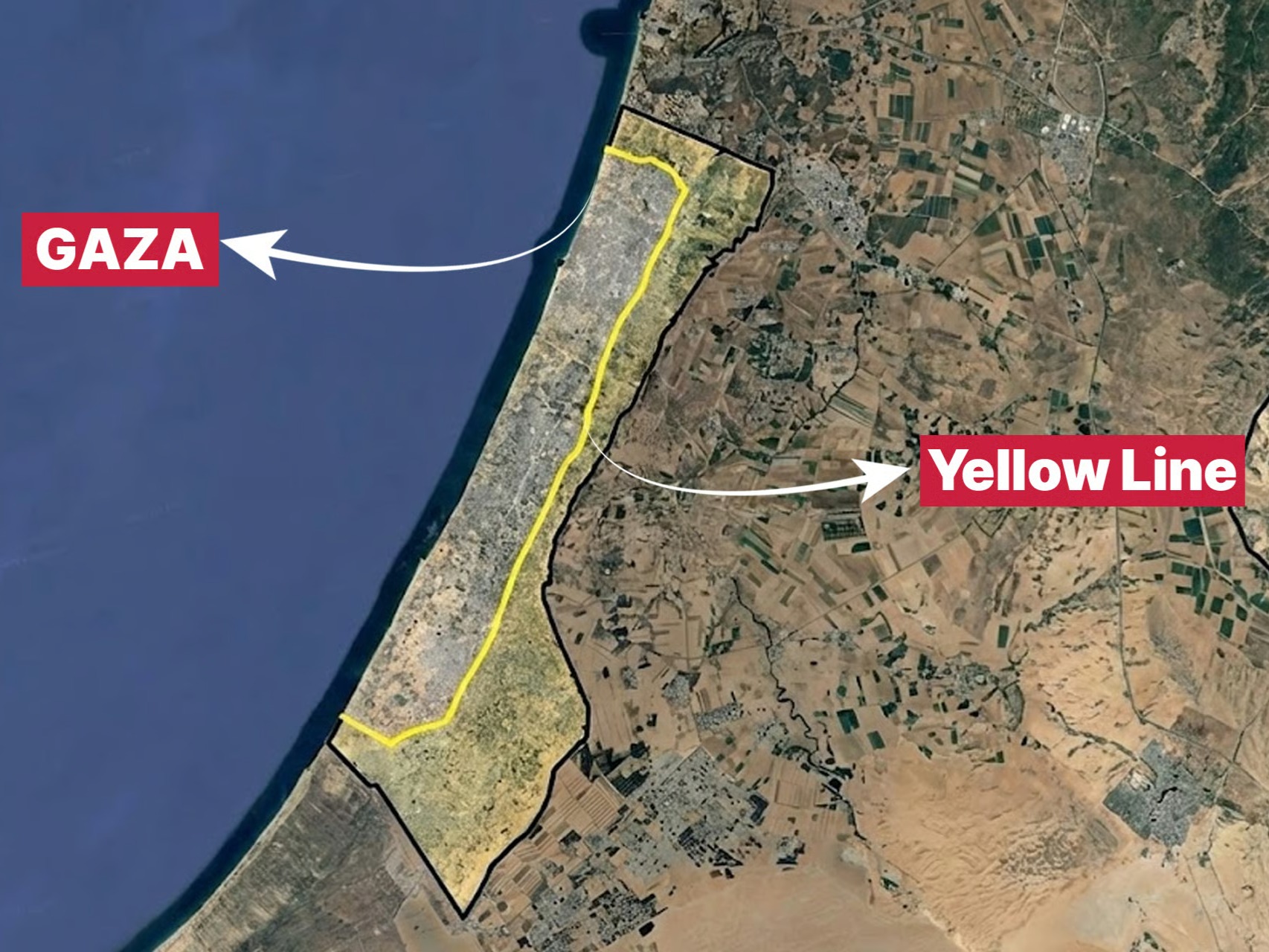 Israel Signals Permanent Gaza Occupation With “Yellow Line”