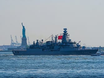 TCG Oruçreis Sails In for US 250th Celebrations