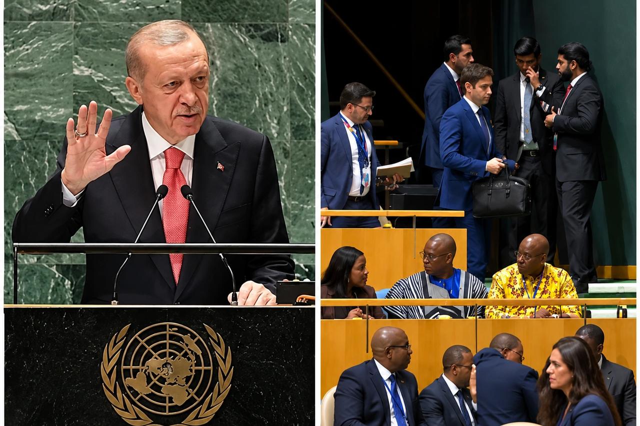 Cumhurbaşkanı Erdoğan "Filistin'e özgürlük" dedi, İsrailliler salonu terk etti 
