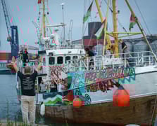 Gazze ablukasını kırmaya hazırlanan "Hanzala" gemisi yola çıktı