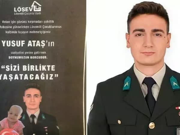 Şehidin vasiyeti yerine getirildi