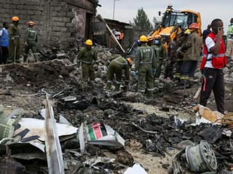 Six Killed As Medical Plane Crashes Into Nairobi Building
