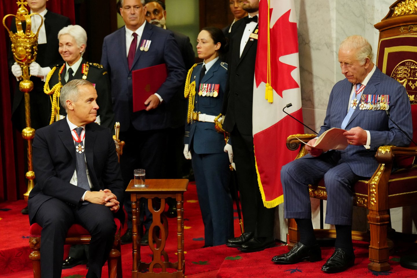 Kanada Başbakanı Mike Carney ile Kral Charles'ın sosyal medyada tartışma yaratan görüntüsü - Getty Images