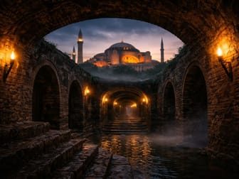 Ayasofya'nın altında 1600 yıllık tüneller ortaya çıkarıldı