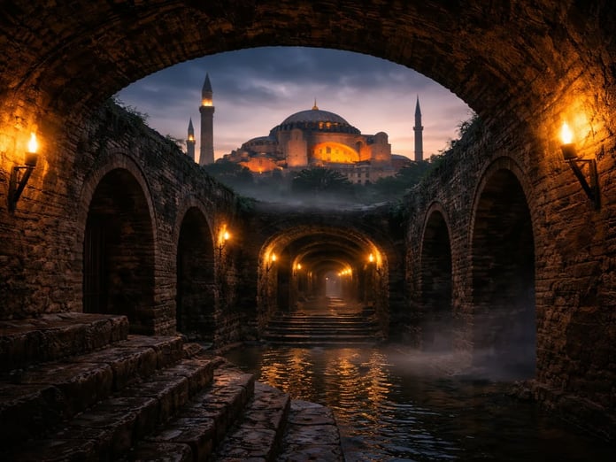 Ayasofya’nın altında 1600 yıllık tüneller ortaya çıkarıldı