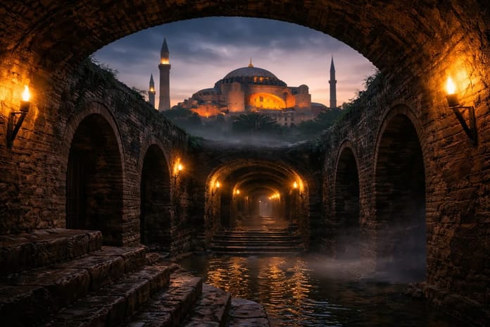 Ayasofya’nın altında 1600 yıllık tüneller ortaya çıkarıldı