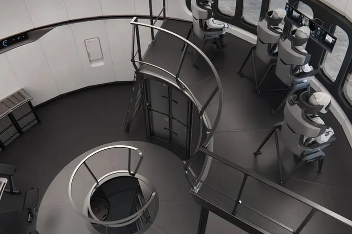 SpaceX, Ay’a gidecek uzay aracının iç tasarımını paylaştı