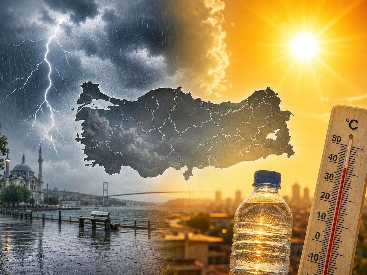 Pazar günü Türkiye iki farklı hava durumunu birden yaşayacak