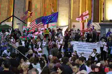 Gürcistan'da AB yanlıları protesto düzenledi