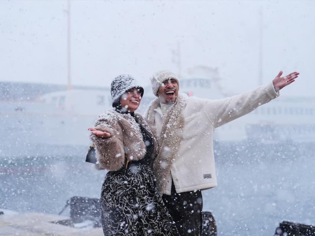 İstanbul’da kar keyfi 