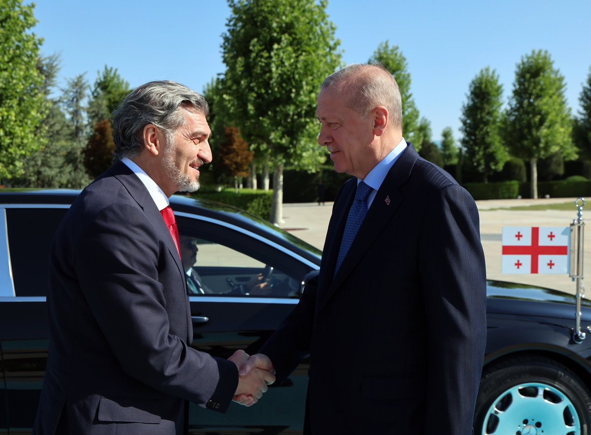 Cumhurbaşkanı Erdoğan ile Gürcistan Cumhurbaşkanı Kavelaşvili -AA