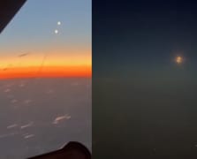 İsrail'in İran'ı vurduğu anlar yolcu uçağının kokpitinden görüntülendi