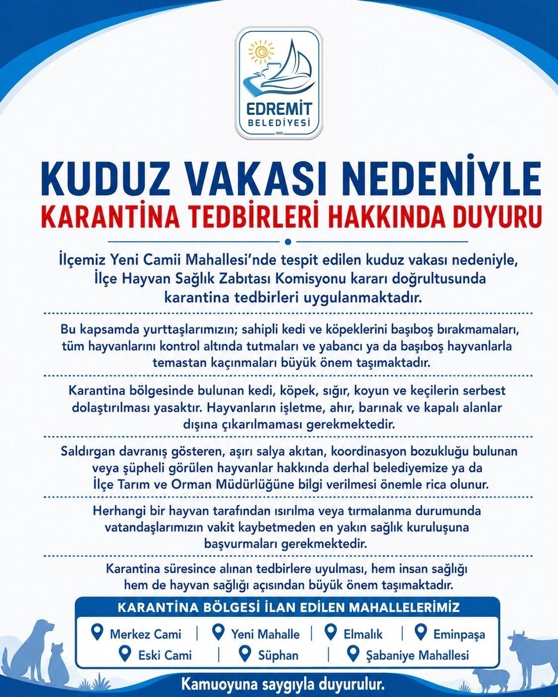 Van kuduz vakası açıklaması