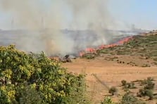 Otluk alanda çıkan yangın yerleşim bölgelerine ilerliyor