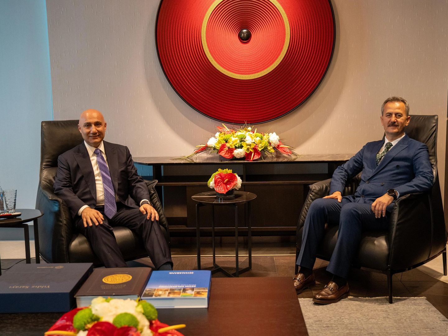 SSB Başkanı Görgün, Halkbank Genel Müdürü Arslan ile bir araya geldi