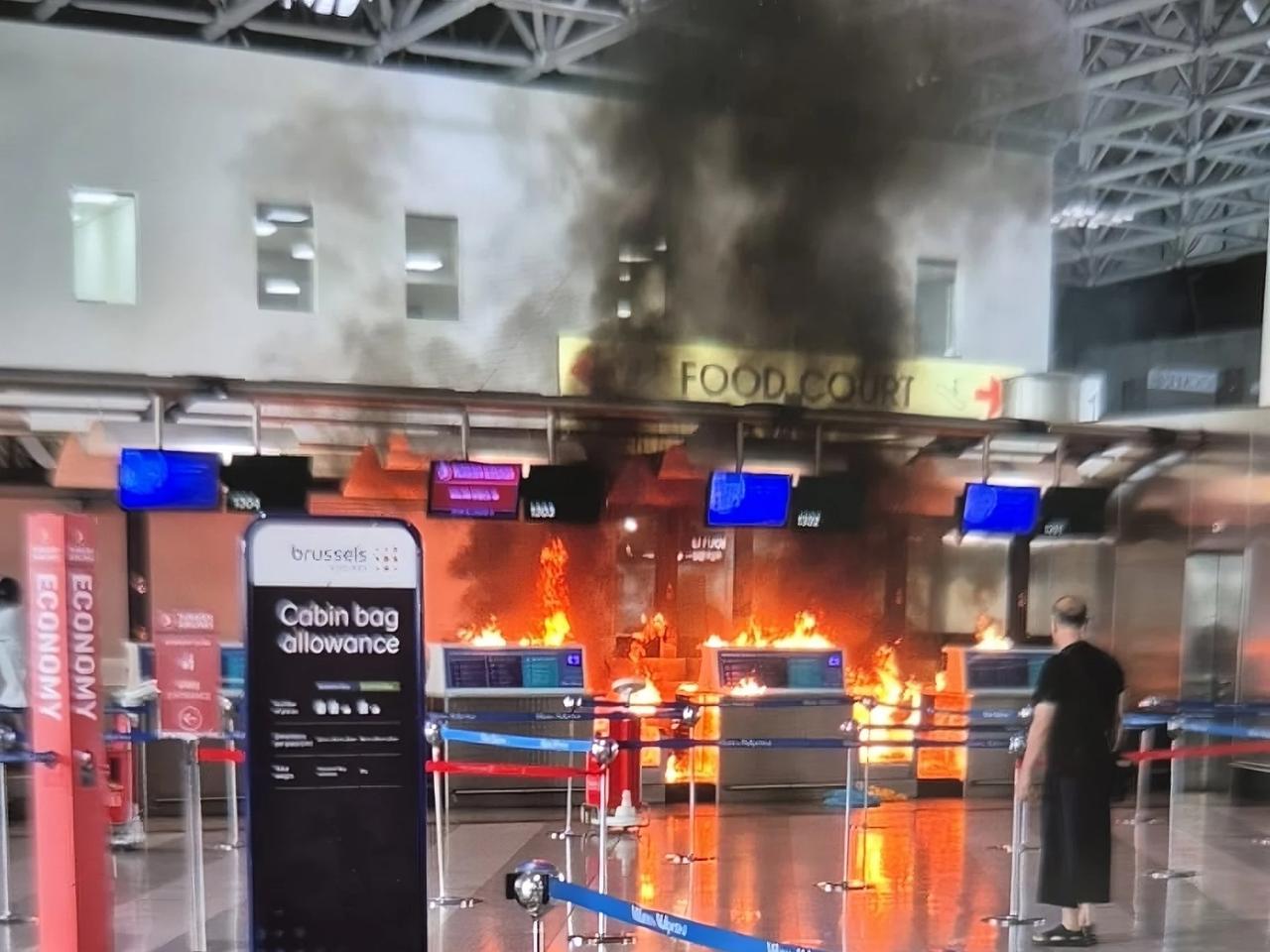 Havalimanında yolcu dehşeti