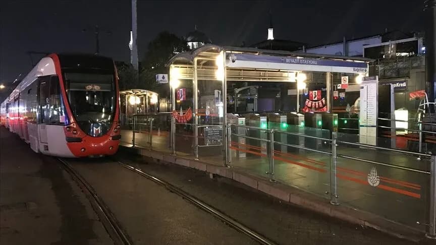 T1 tramvay hattı hangi istasyonlar kapalı