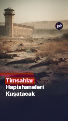 Timsahlar hapishaneleri kuşatacak.