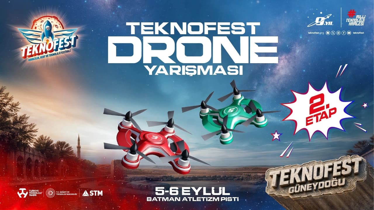 TEKNOFEST Drone Şampiyonası'nın ikinci etabında 24 pilot Batman'da yarışacak