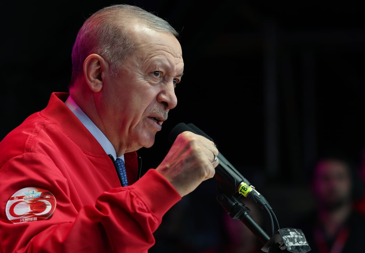 Cumhurbaşkanı Erdoğan, TEKNOFEST KKTC Ödül Töreni'ne katıldı. (AA)