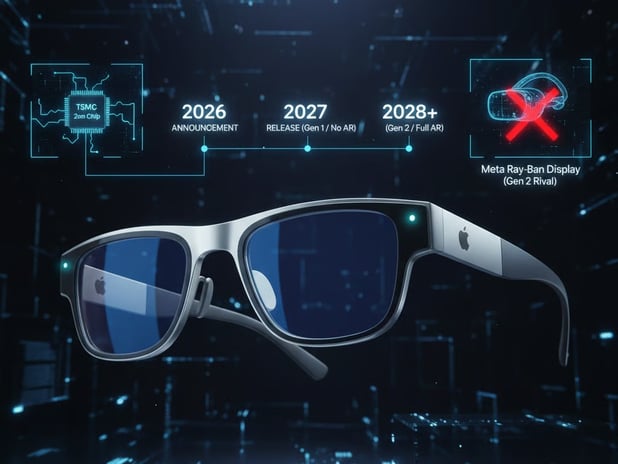 Apple Glasses için çıkış tarihi ve özellikleri sızdırıldı