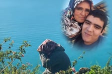 Antalya'da otizmli oğlundan ayrılmak istemeyen annenin yürek burkan falez eylemi